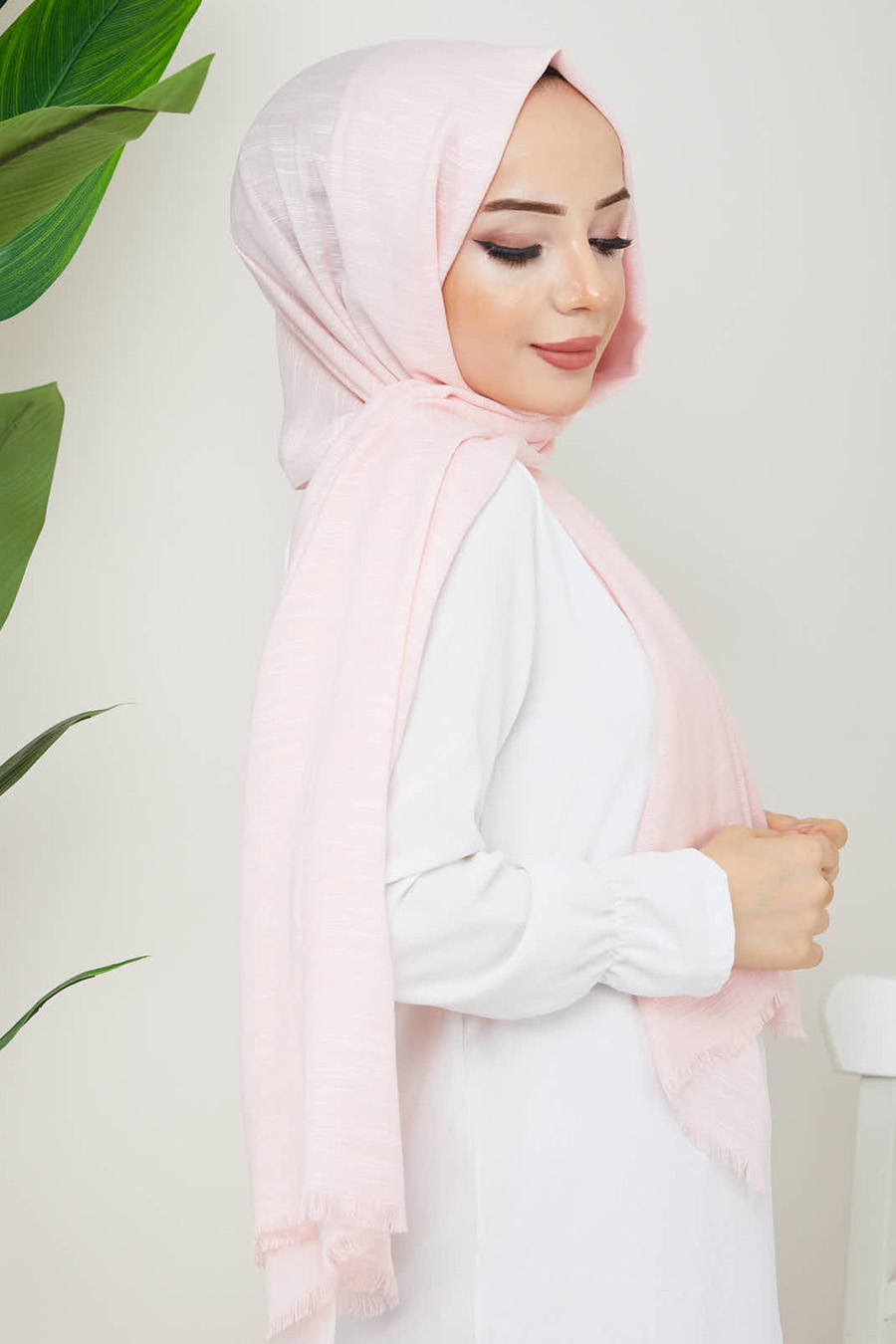 SALMON COLOR - SHAWL