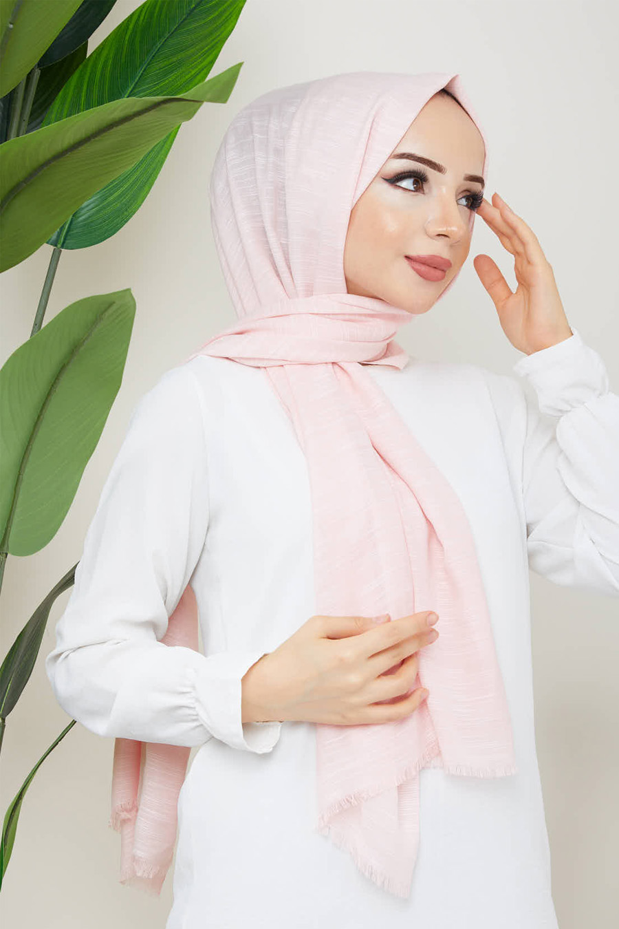 SALMON COLOR - SHAWL