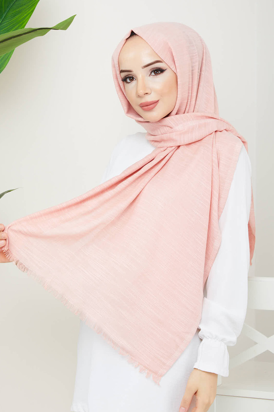SALMON COLOR - SHAWL