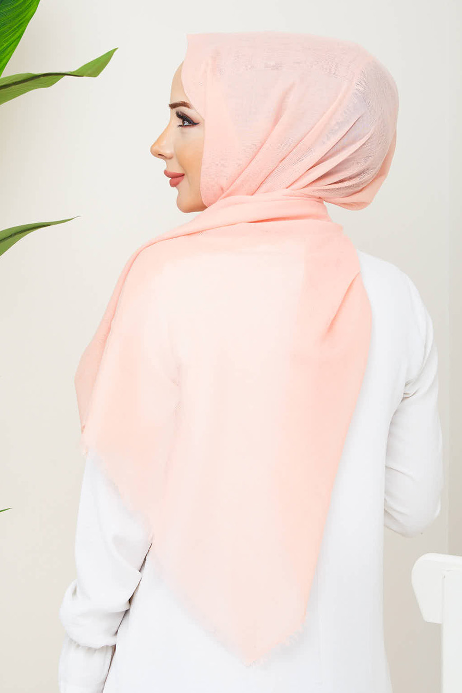 SALMON COLOR - SHAWL