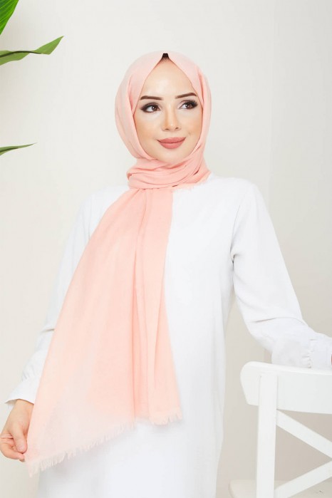 SALMON COLOR - SHAWL