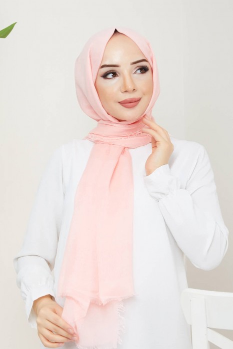 SALMON COLOR - SHAWL