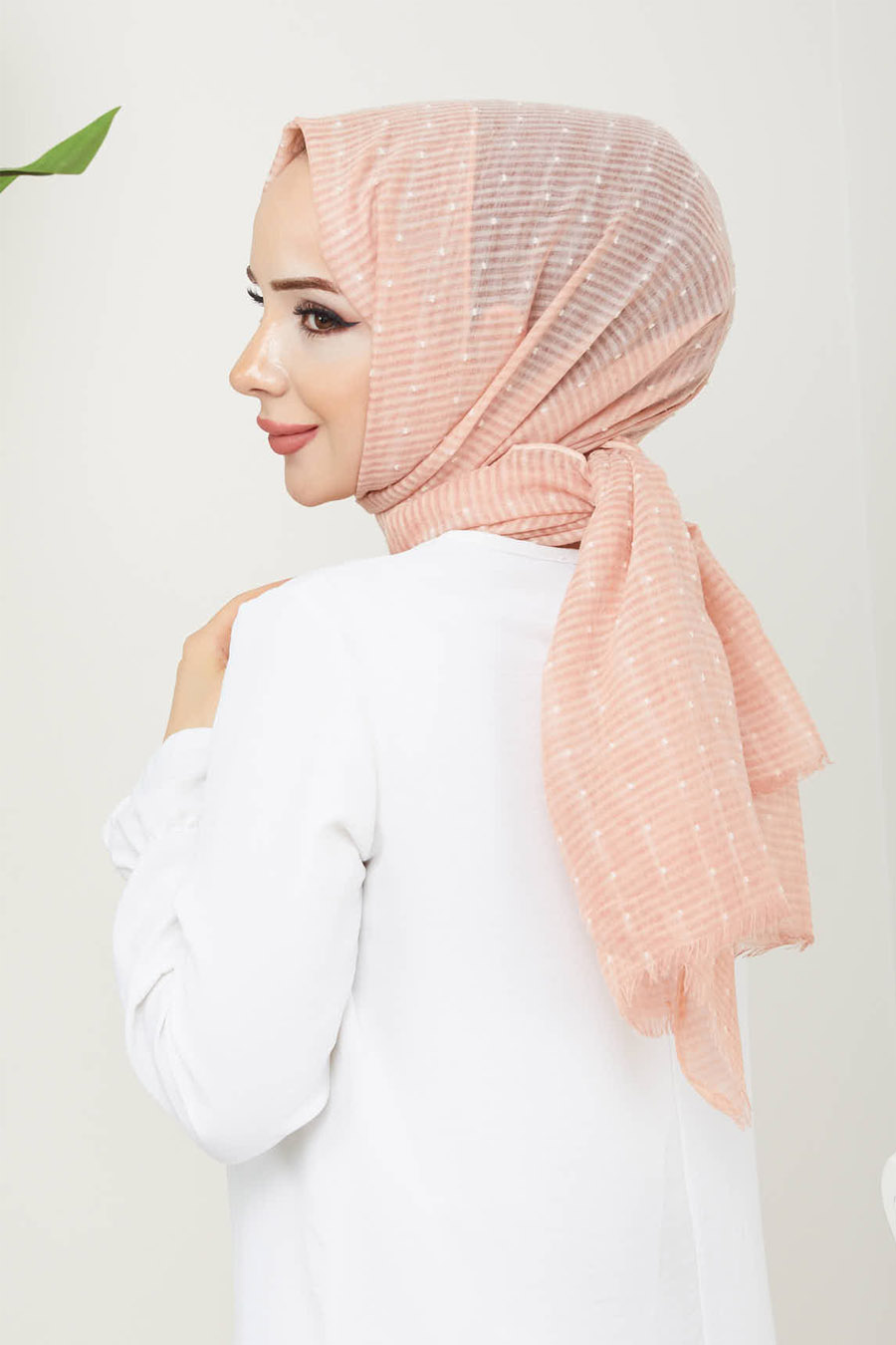 SALMON COLOR - SHAWL