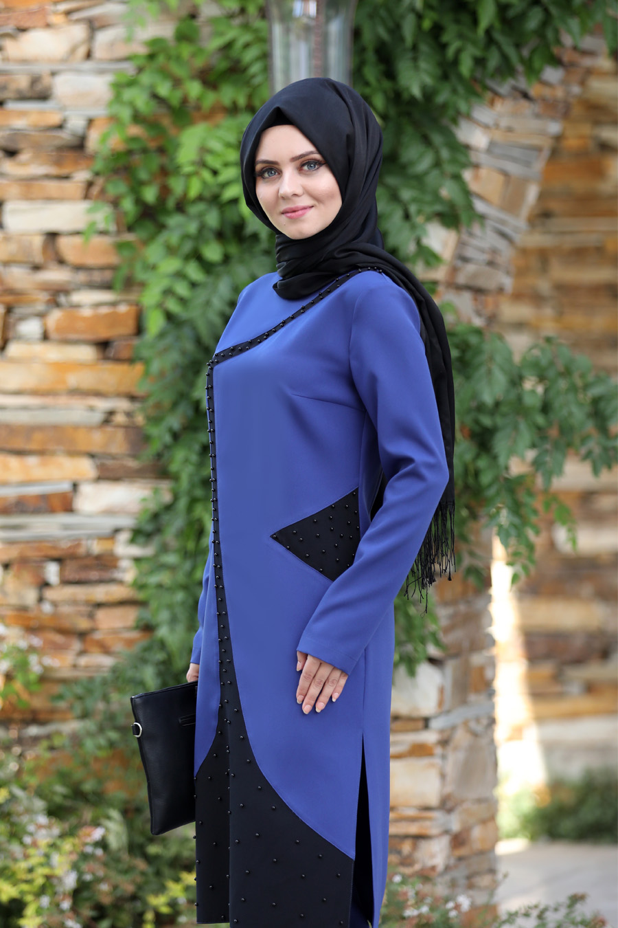 SAX BLUE TUNIC AND PANT SUIT SAX BLUE TUNIC AND PANT SUIT