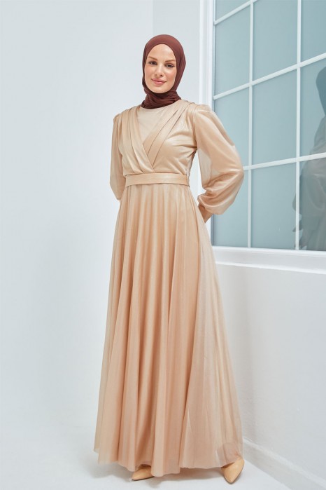 GOLD EVENING DRESS  
