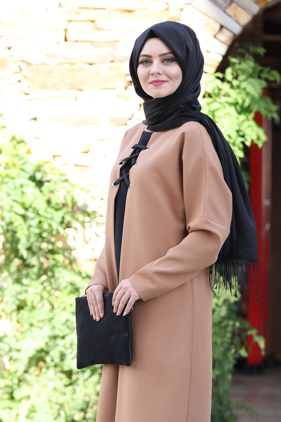 TAN COLOR TUNIC AND PANT SUIT