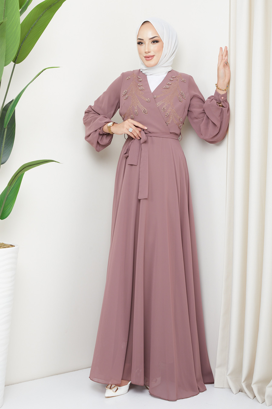 VISON COLOR    EVENING DRESS  