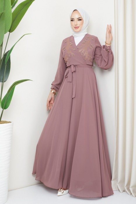 VISON COLOR    EVENING DRESS  