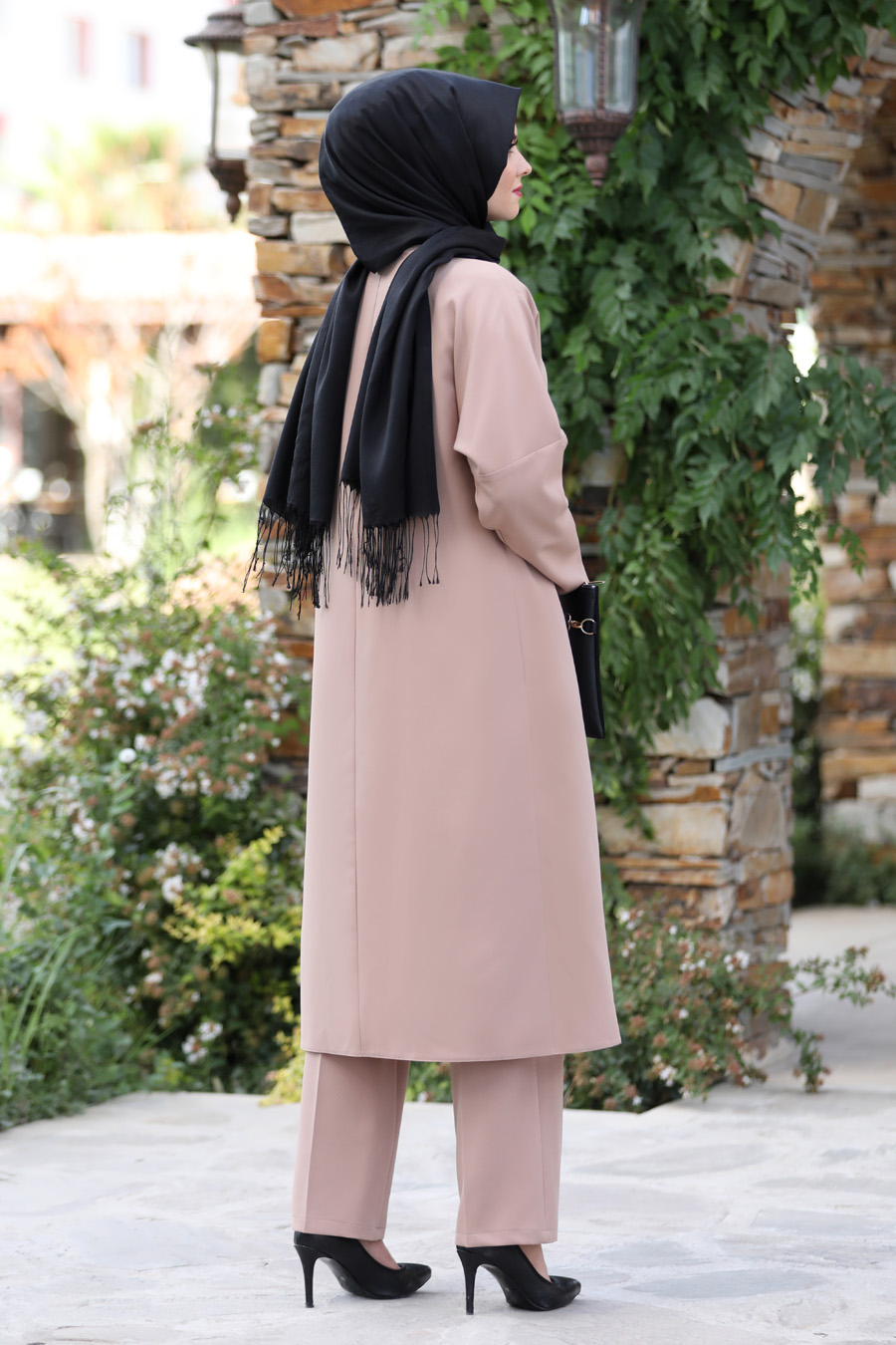 VISON COLOR TUNIC AND PANT SUIT