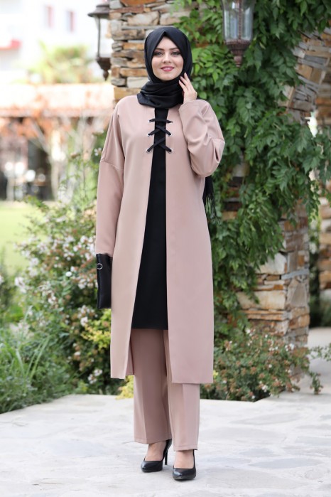 VISON COLOR TUNIC AND PANT SUIT