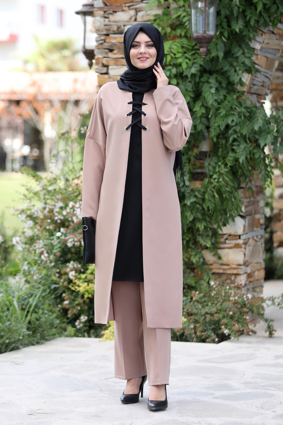 VISON COLOR TUNIC AND PANT SUIT