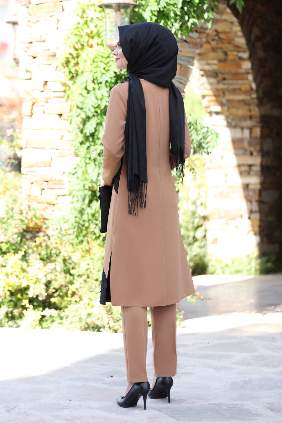 VISON COLOR TUNIC AND PANT SUIT