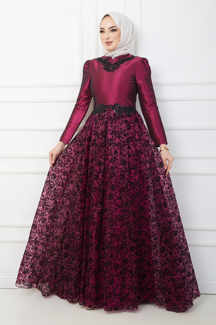 Fuchia Evening Dress