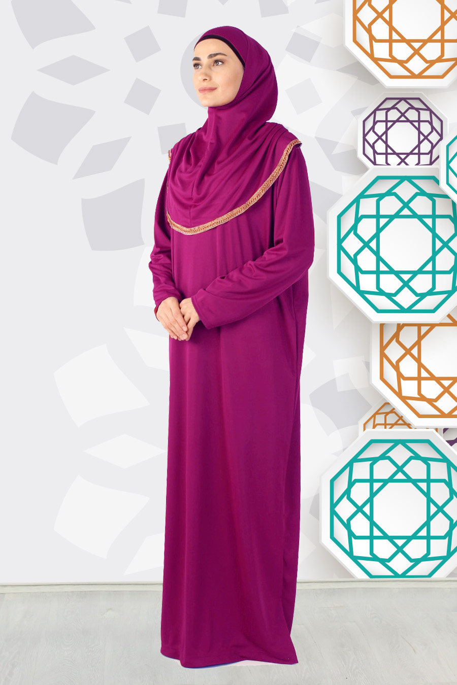 FUCHSIA PRATICAL PRAYER DRESS