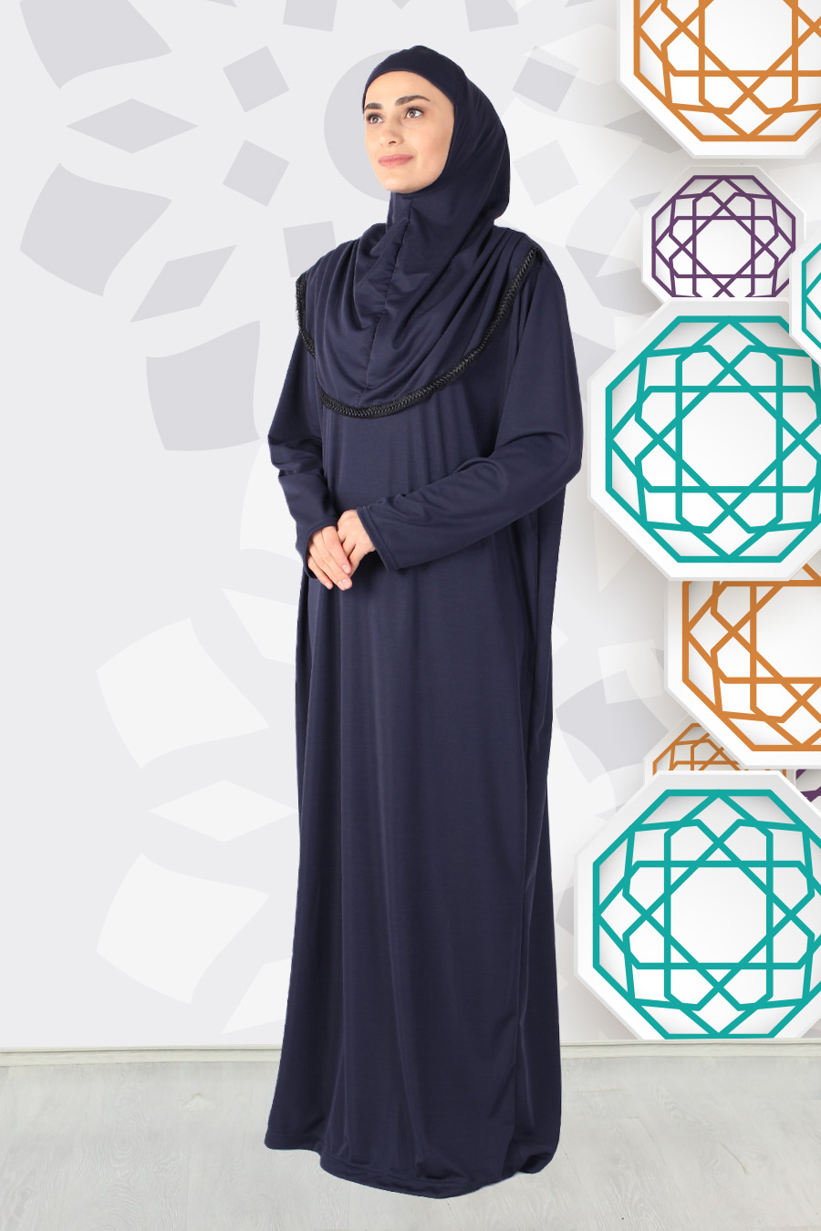 NAVY BLUE PRATICAL PRAYER DRESS