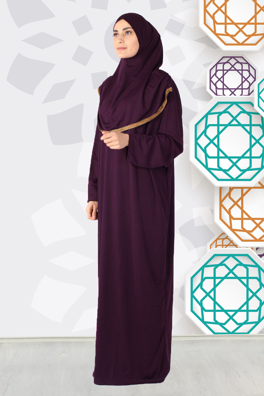 PLUM PRATICAL PRAYER DRESS