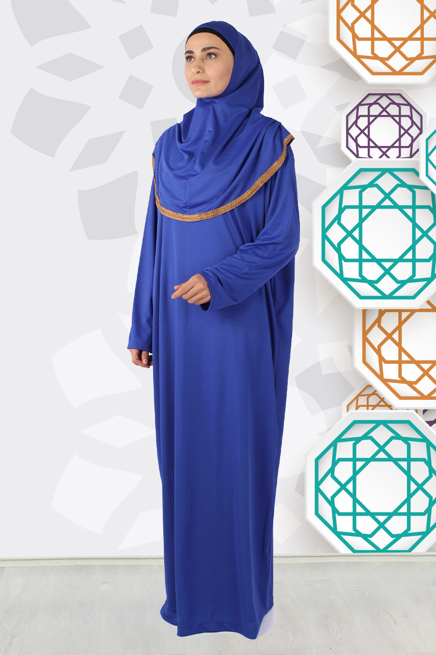 SAX BLUE PRATICAL PRAYER DRESS