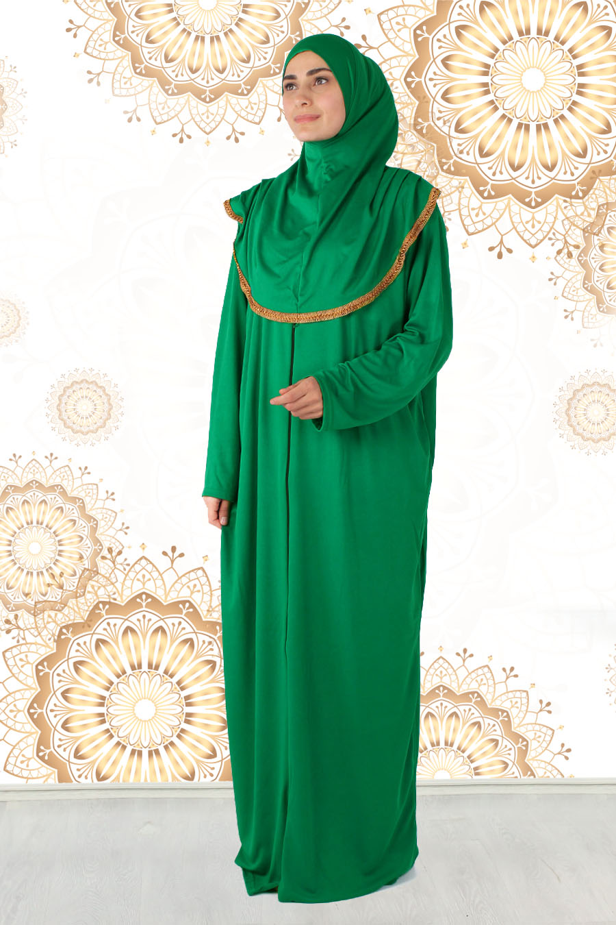 GREEN PRATICAL PRAYER DRESS