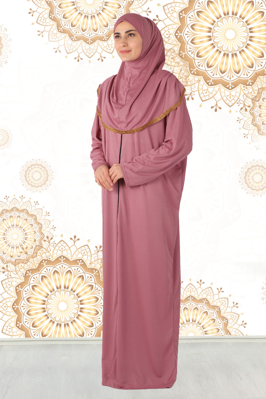 ROSE COLOR PRATICAL PRAYER DRESS ROSE COLOR PRATICAL PRAYER DRESS