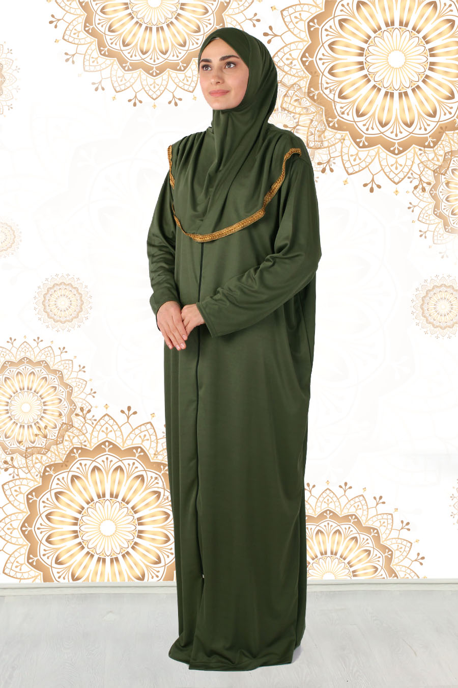 KHAKI PRATICAL PRAYER DRESS KHAKI PRATICAL PRAYER DRESS