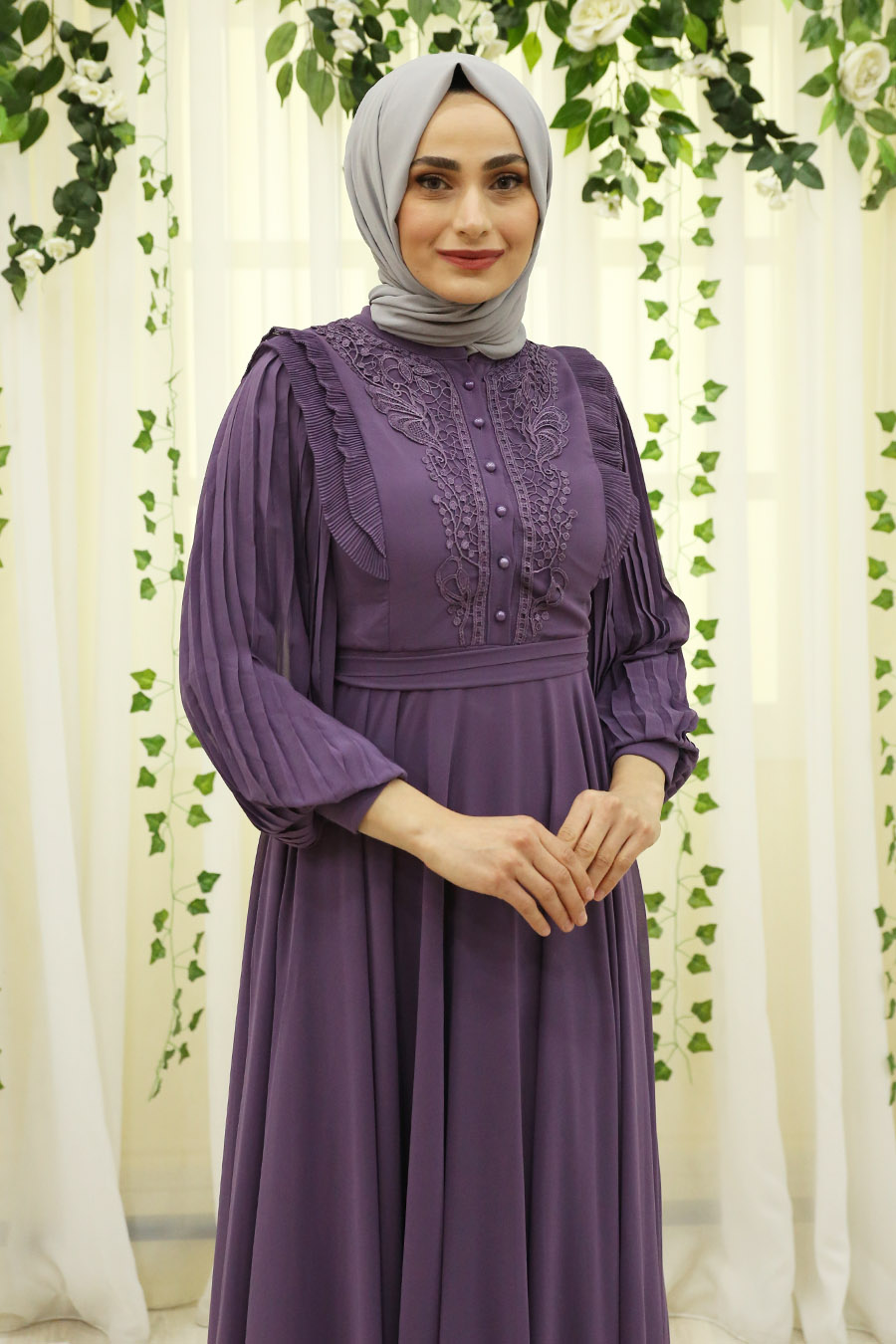 PURPLE EVENING DRESS  