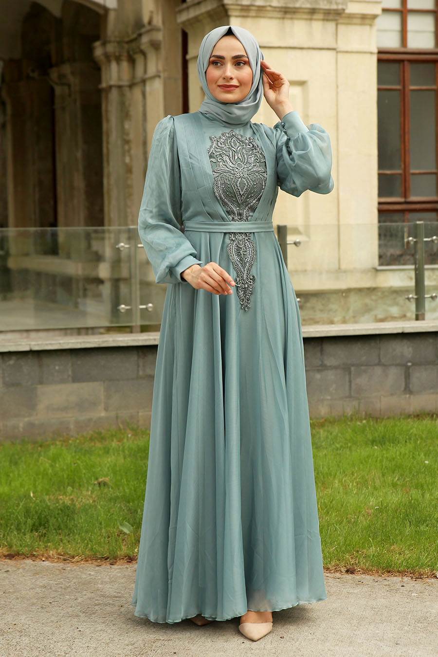 MINT EVENING DRESS