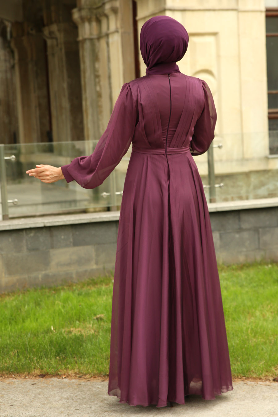 PURPLE EVENING DRESS 