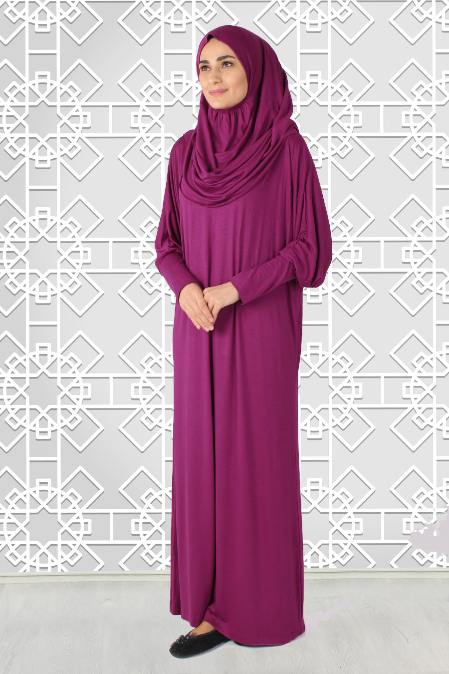 FUCHSIA PRATICAL PRAYER DRESS