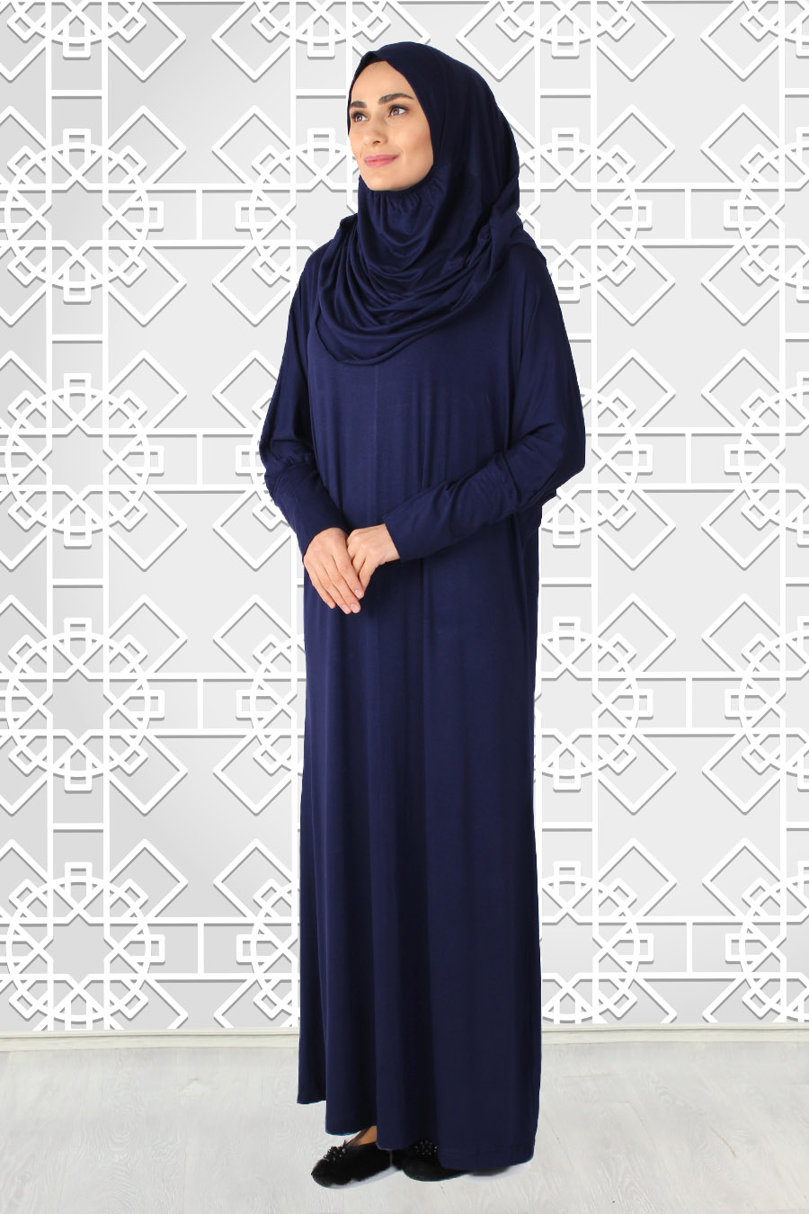 NAVY BLUE PRATICAL PRAYER DRESS
