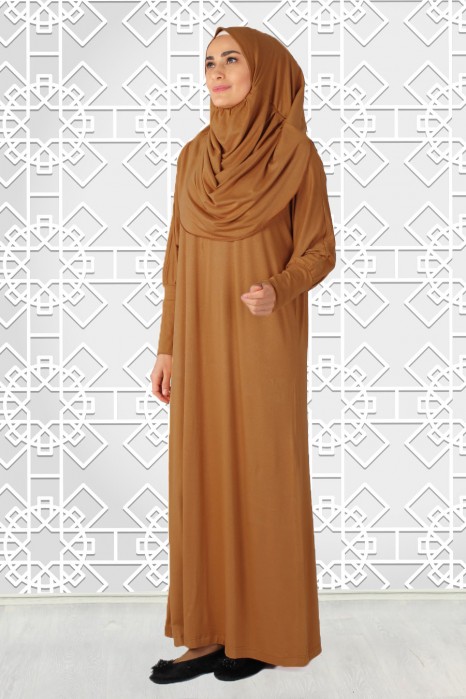 TAN COLOR PRATICAL PRAYER DRESS