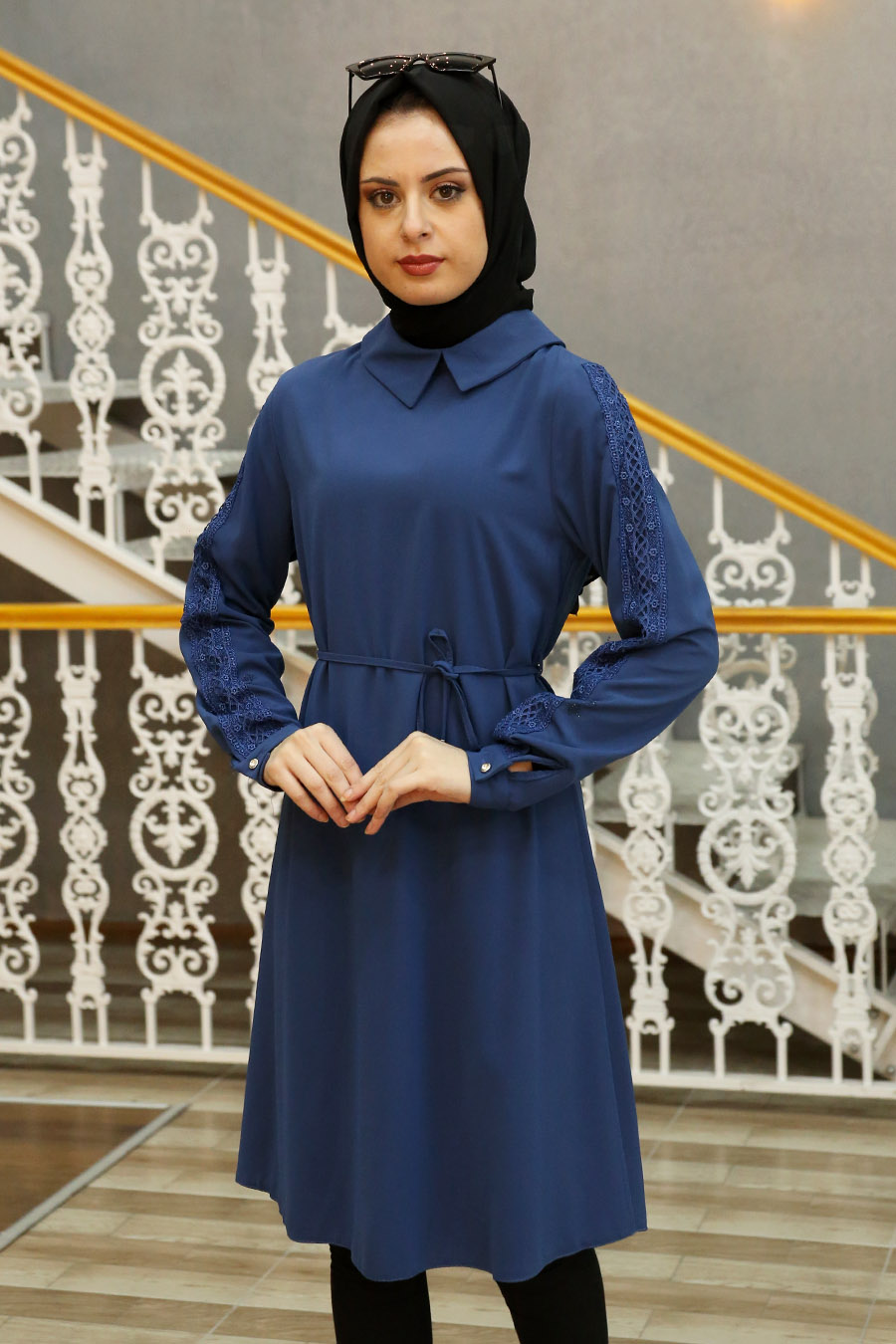 INDIGO COLOR TUNIC INDIGO COLOR TUNIC