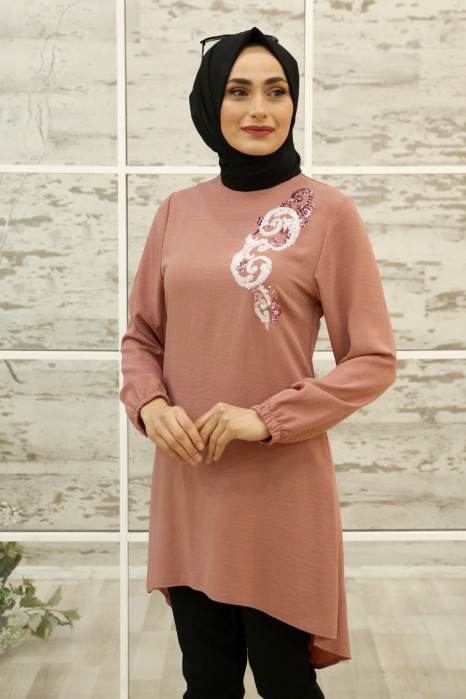POWDER PINK TUNIC  