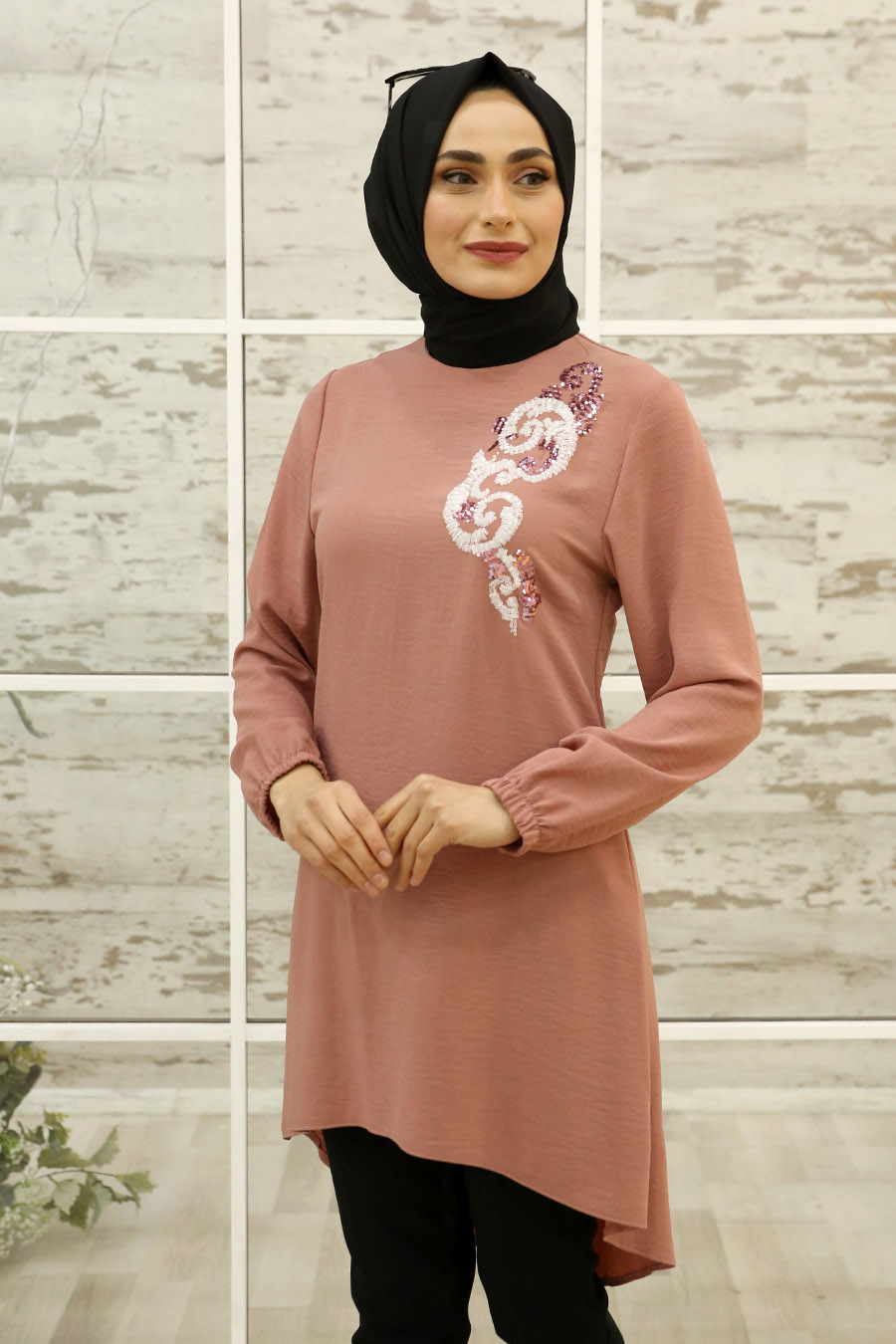 POWDER PINK TUNIC   POWDER PINK TUNIC