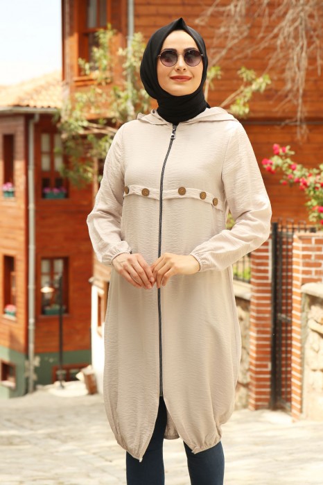 BEIGE COLOR COAT 