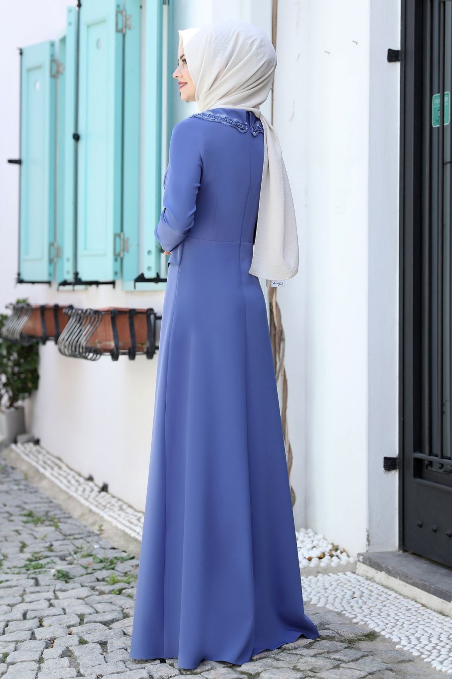 INDIGO COLOR DRESS