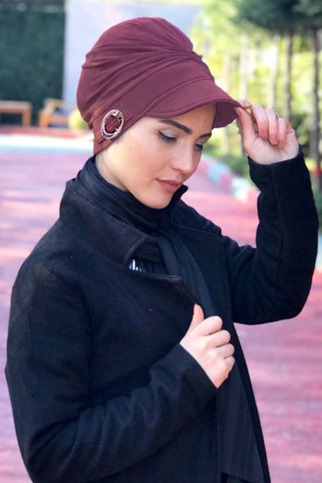 DARK ROSE TURBAN HIJAB 