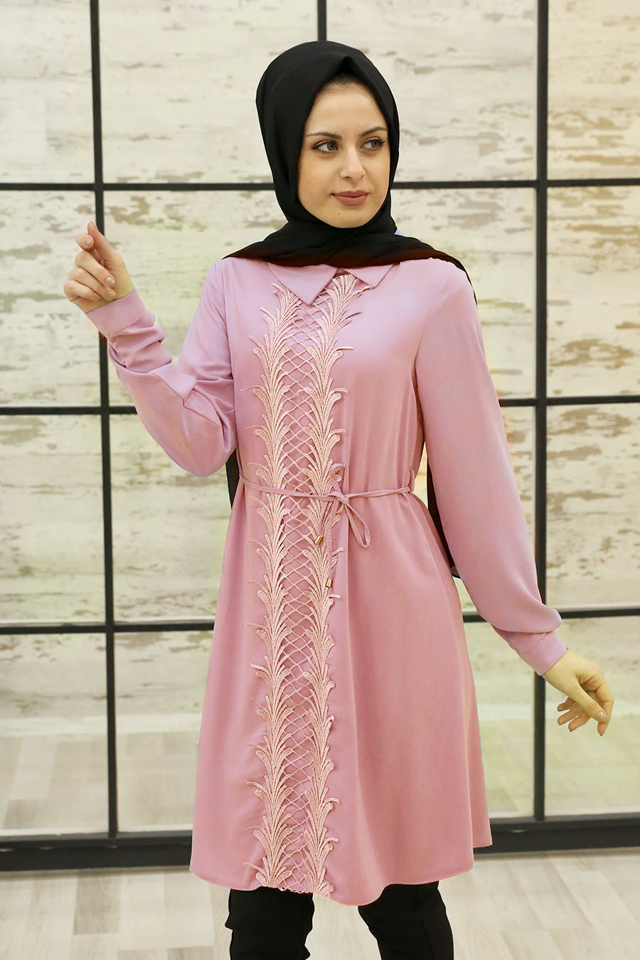 POWDER PINK TUNIC 