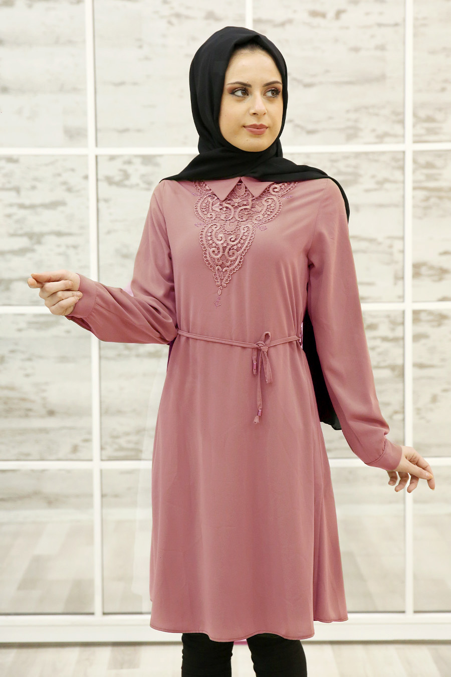 POWDER PINK TUNIC 