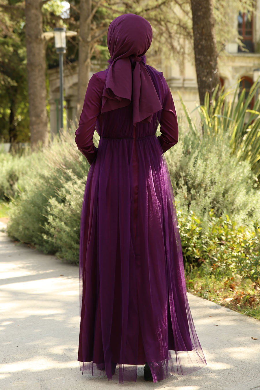 PURPLE EVENING DRESS