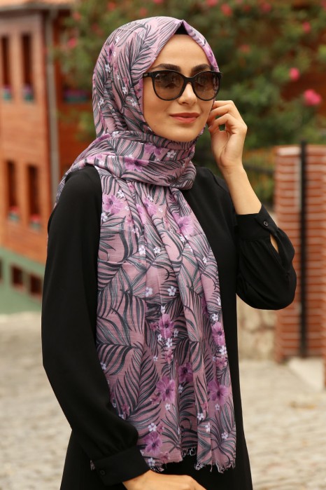 PATTERNED FLORAL SHAWL