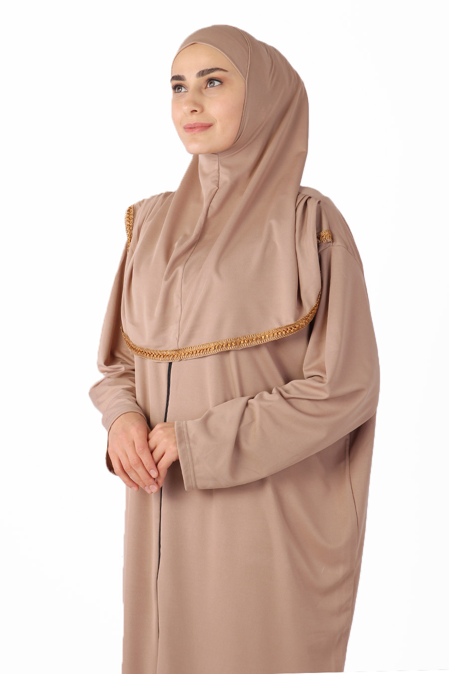 BEIGE PRATICAL PRAYER DRESS BEIGE PRATICAL PRAYER DRESS