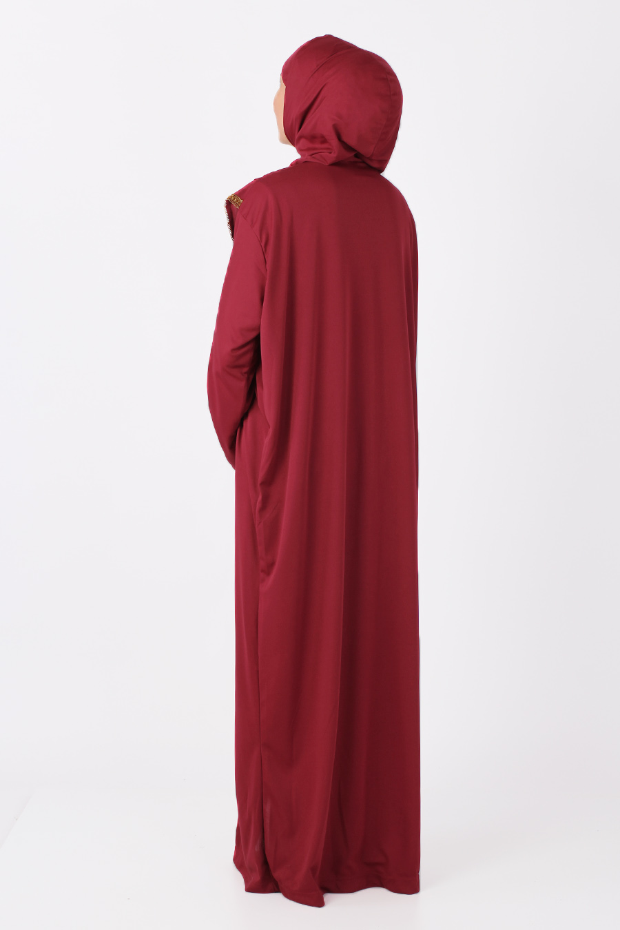 CLARET RED PRATICAL PRAYER DRESS CLARET RED PRATICAL PRAYER DRESS