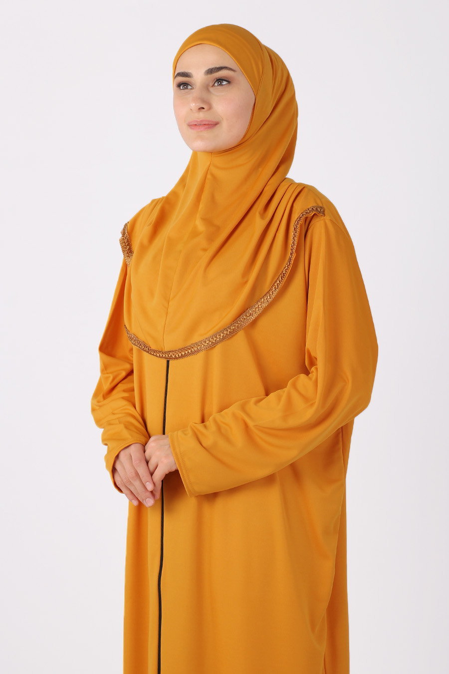 MUSTARD PRATICAL PRAYER DRESS