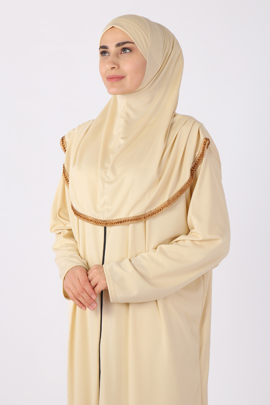 CREAM COLOR PRATICAL PRAYER DRESS CREAM COLOR PRATICAL PRAYER DRESS