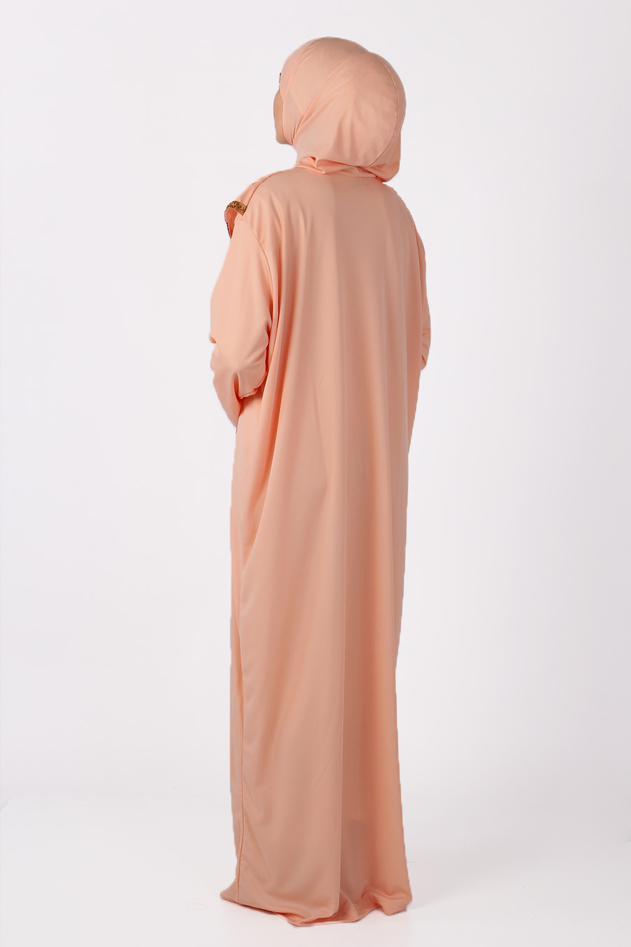 SALMON COLOR PRATICAL PRAYER DRESS SALMON COLOR PRATICAL PRAYER DRESS