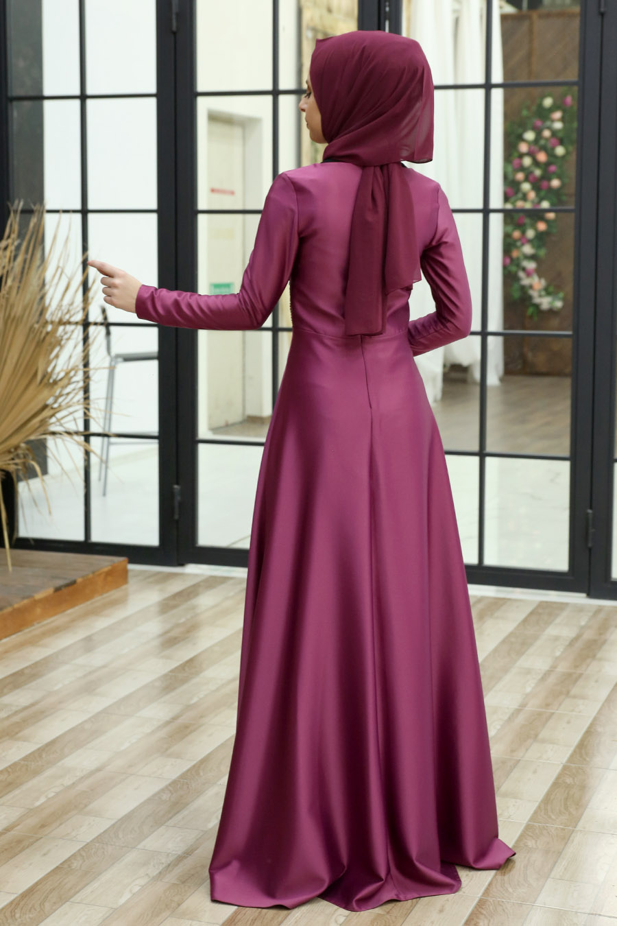 FUCHSIA EVENING DRESS