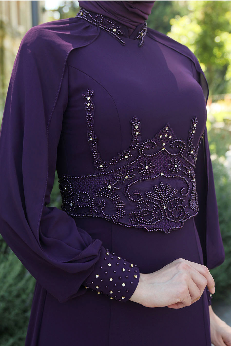 PURPLE EVENING DRESS