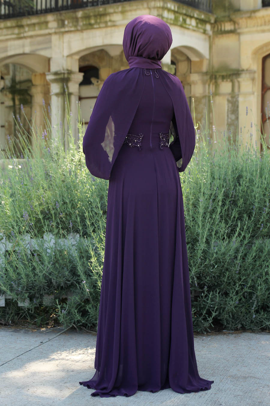 PURPLE EVENING DRESS