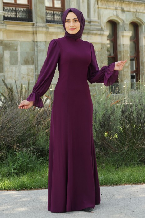 PLUM EVENING DRESS 