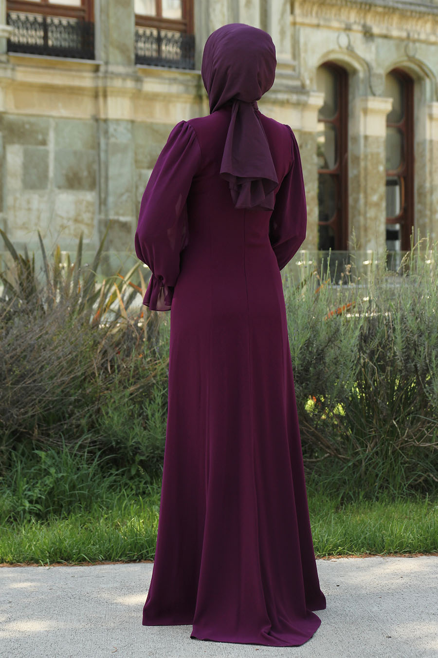 PLUM EVENING DRESS 